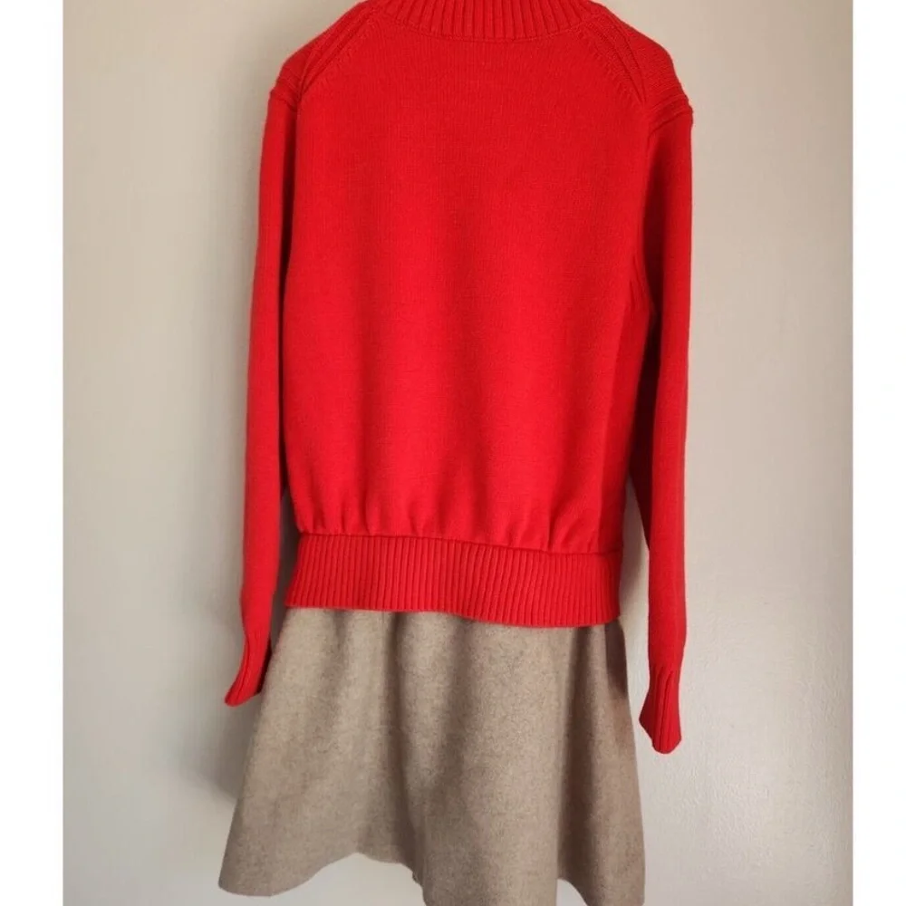 Anthropologie Mare Mare Twofer
Mock-Neck Sweater dress Sz L Red - Picture 4 of 9